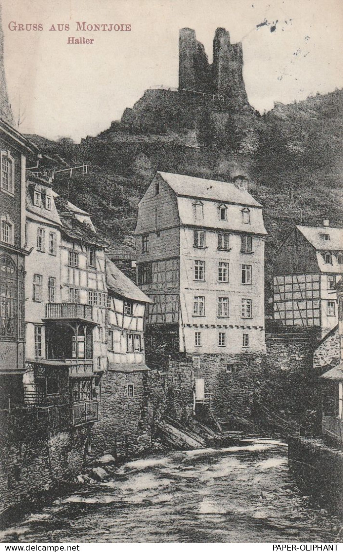 5108 MONSCHAU, Haller, 1910, Verlag Engels - Monschau