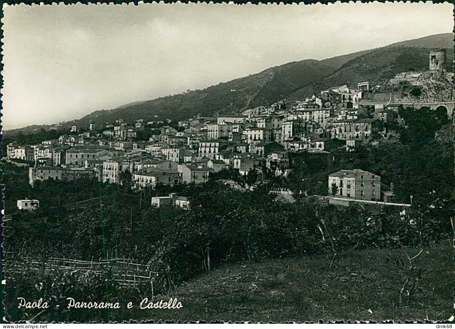 PAOLA ( COSENZA ) PANORAMA E CASTELLO - EDIZIONE S.A.F. - 1950s (20634) - Cosenza