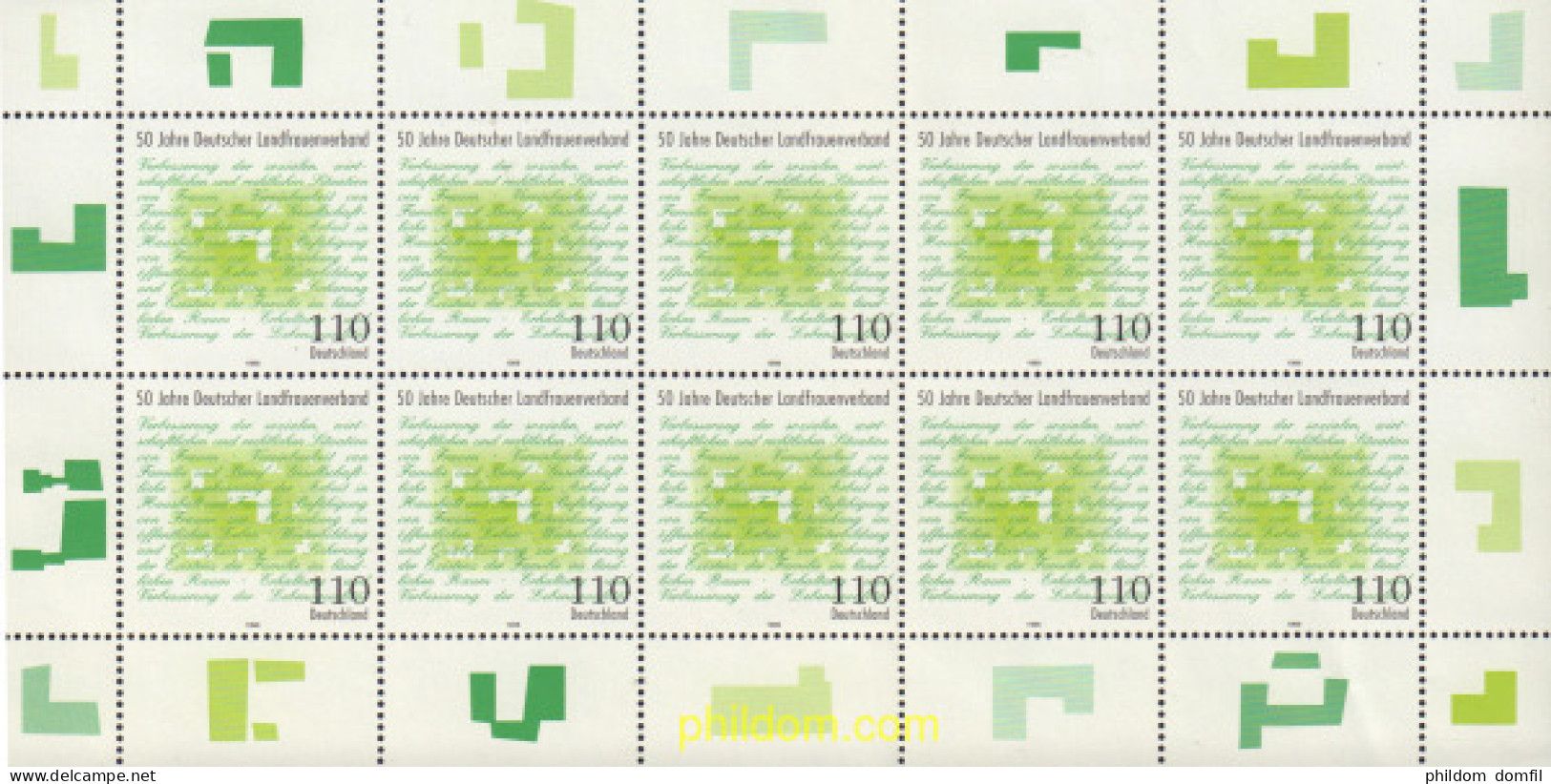 146722 MNH ALEMANIA FEDERAL 1998 50 ANIVERSARIO DE LA ASOCIACION DE CULTIVADORAS ALEMANAS - Unused Stamps