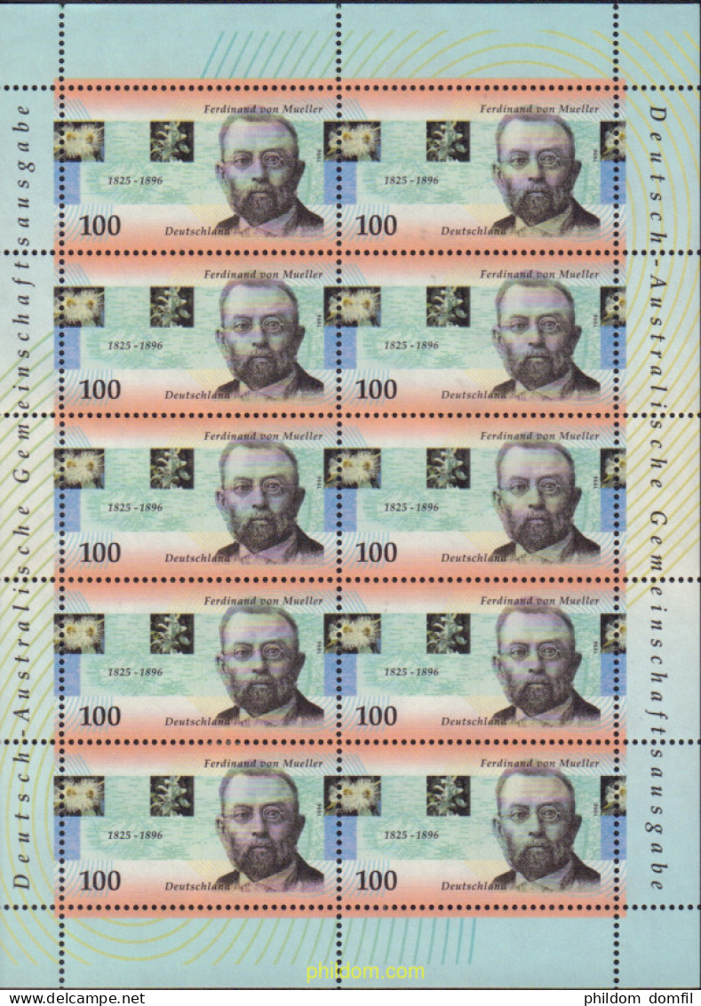 146574 MNH ALEMANIA FEDERAL 1996 CENTENARIO DE LA MUERTE DEL BARON FERDINAND VON MUELLER - Unused Stamps
