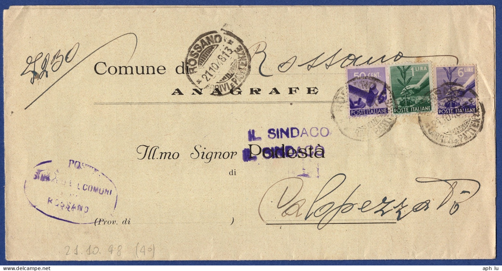 Beleg (AD4144) - 1946-60: Poststempel