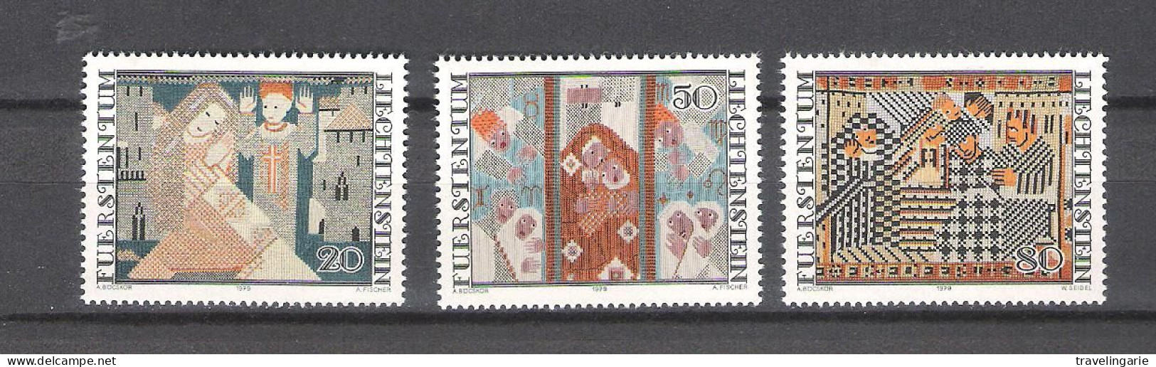 Liechtenstein 1979 Christmas - Tapestries By Ferdinand Nigg ** MNH - Other & Unclassified