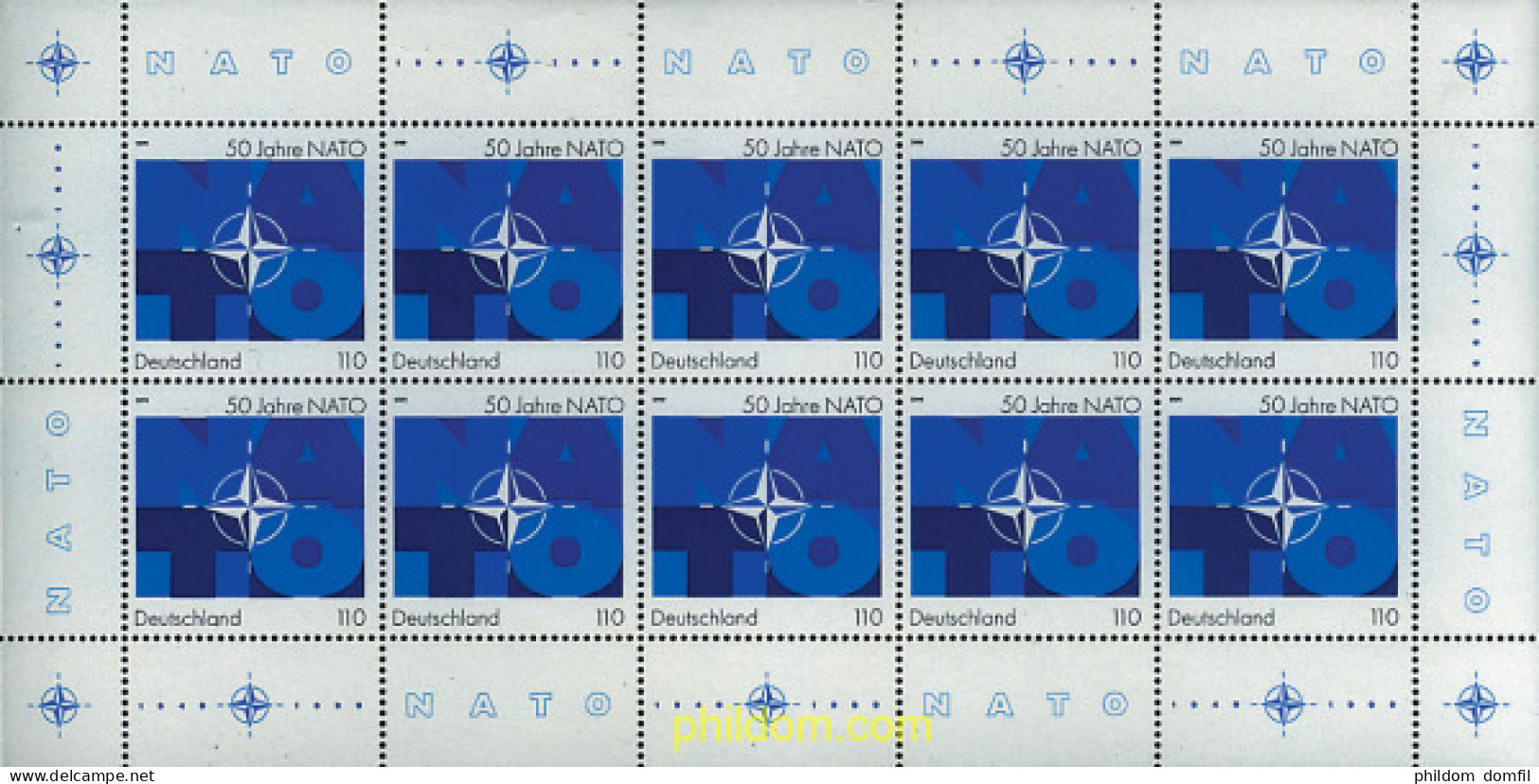 11312 MNH ALEMANIA FEDERAL 1999 50 ANIVERSARIO DE LA OTAN - Unused Stamps