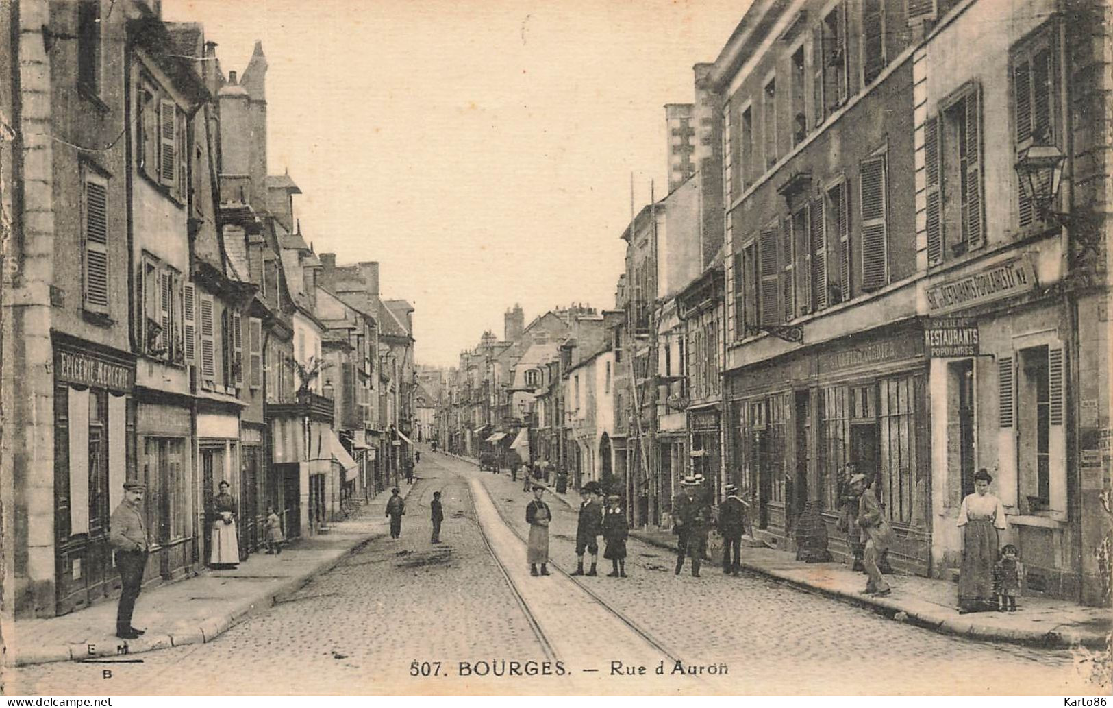 Bourges * Rue D'auron * Restaurant * épicerie - Bourges