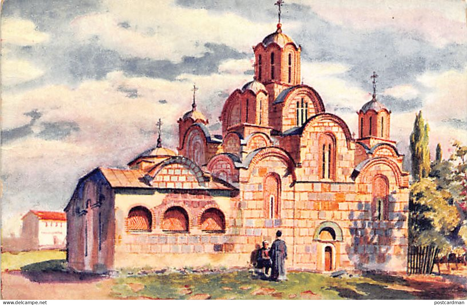 Kosovo - Gračanica Monastery - Based On A Watercolor By T. Chvrakitch - Kosovo
