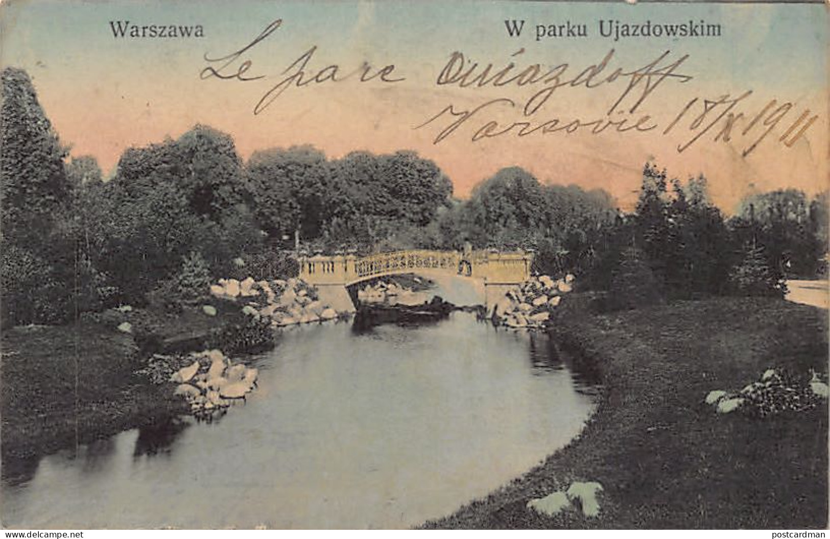 POLSKA Poland - WARSZAWA - W Parku Ujazdowskim - Fot. J. Raczynski - Nakl. Ryszard Sommer - Pologne