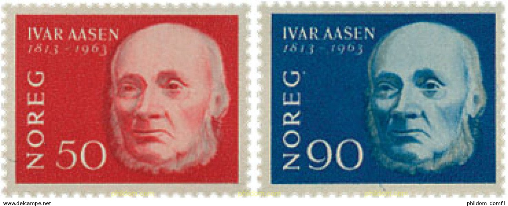 672788 HINGED NORUEGA 1963 6 CENTENARIO DEL NACIMIENTO DE IVAR AESEN - Used Stamps