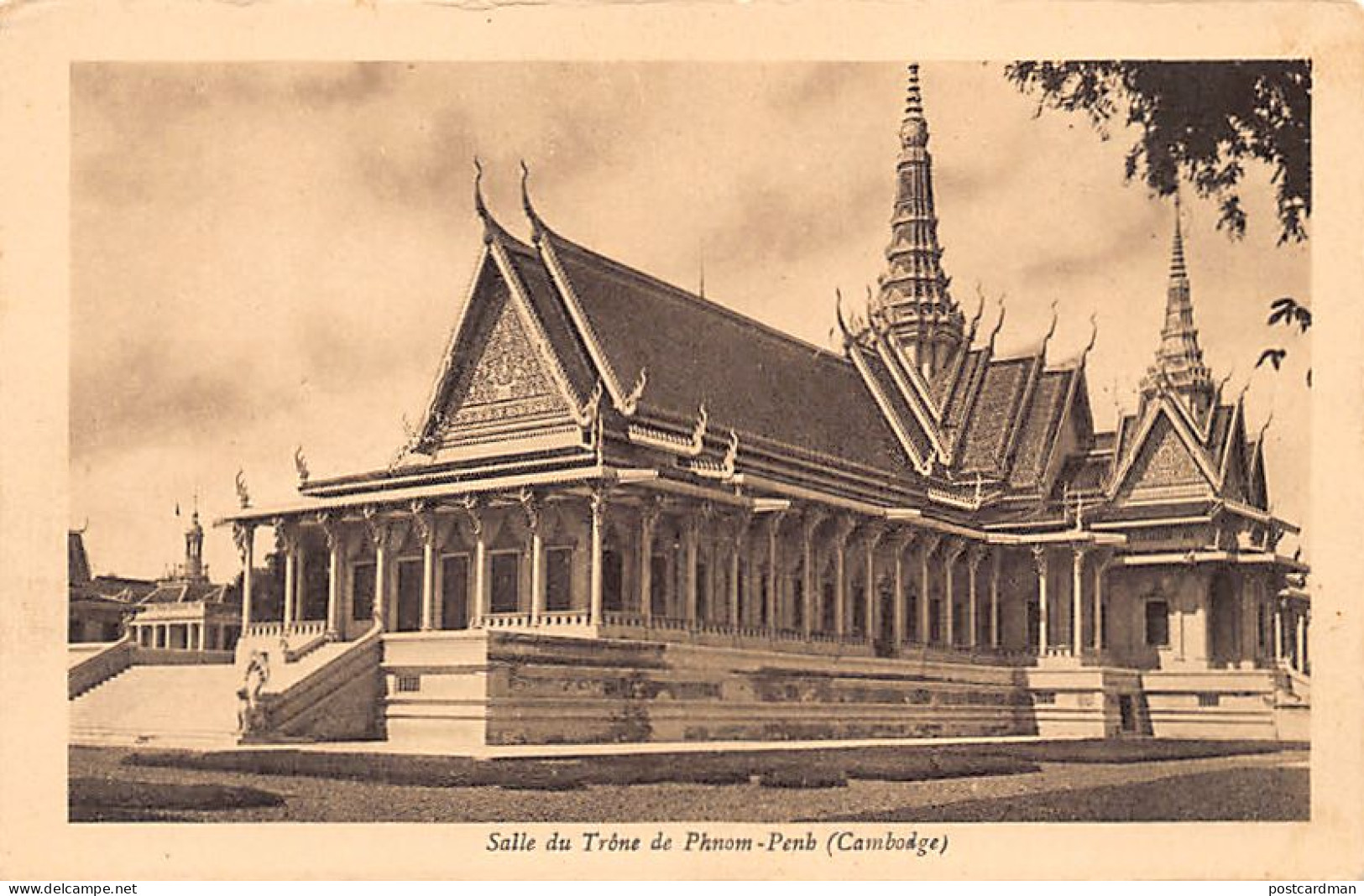 Cambodge - PHNOM PENH - Salle Du Trône - Ed. Breger Frères - Cambodge