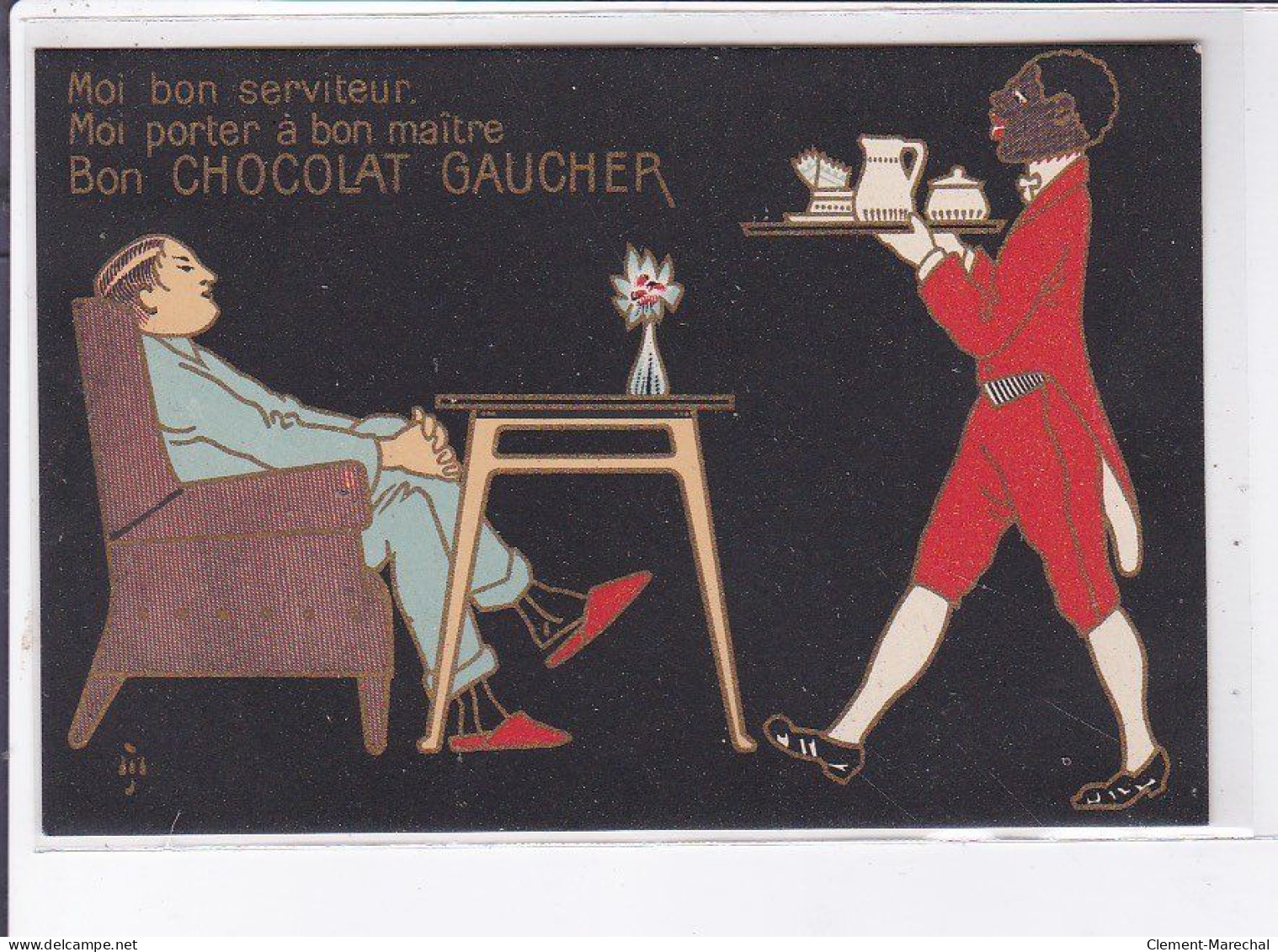 PUBLICITE : Le Chocolat GAUCHER à Angers - Très Bon état - Publicité