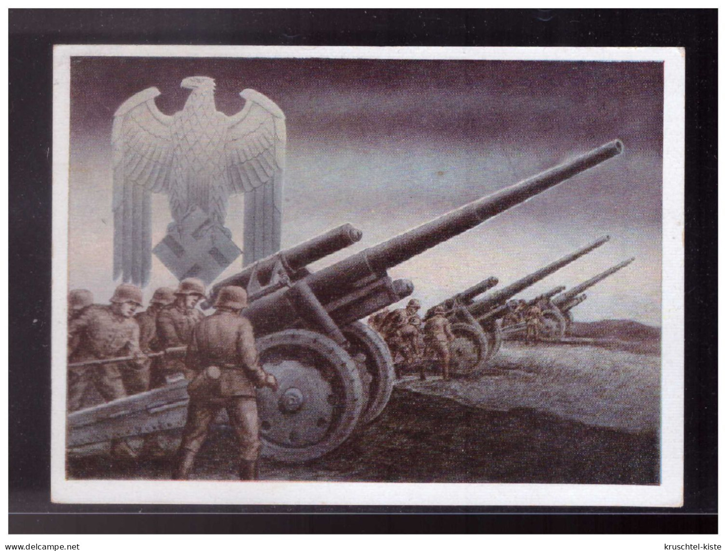 Dt- Reich (024217) Propagandakarte Die Deutsche Wehrmacht (Artillerie) Hoffmannkarte Gestempelt Prag 30.6.1943 - Guerre 1939-45