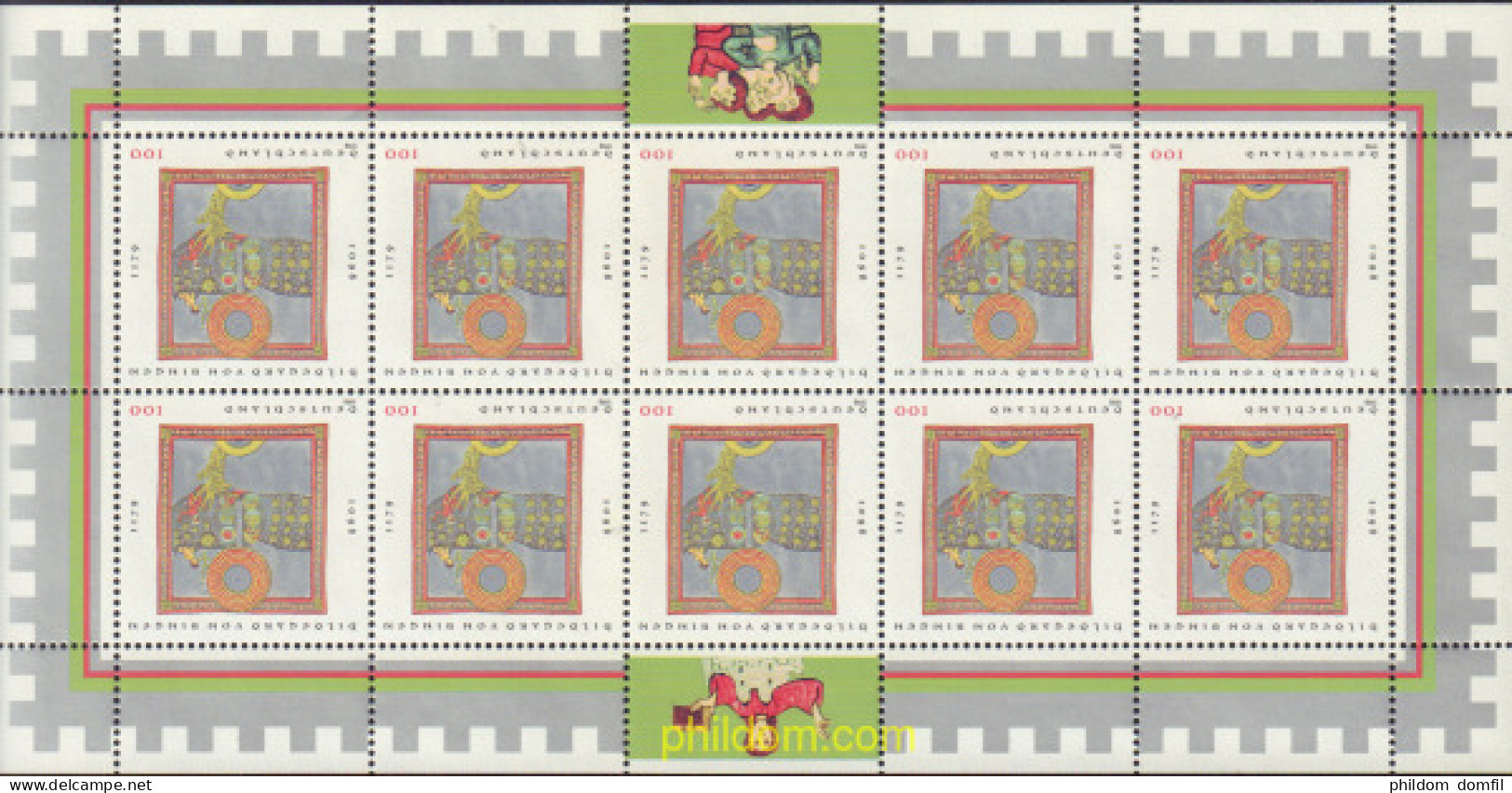 146717 MNH ALEMANIA FEDERAL 1998 900 ANIVERSARIO DEL NACIMIENTO DE SANTA HILDEGARDE DE BINGEN - Unused Stamps
