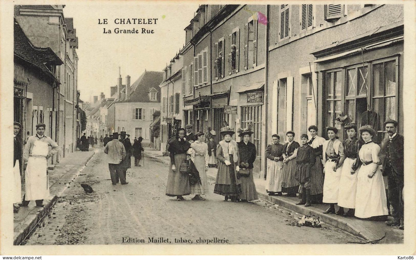 Le Chatelet * La Grande Rue Du Village * Villageois - Otros & Sin Clasificación