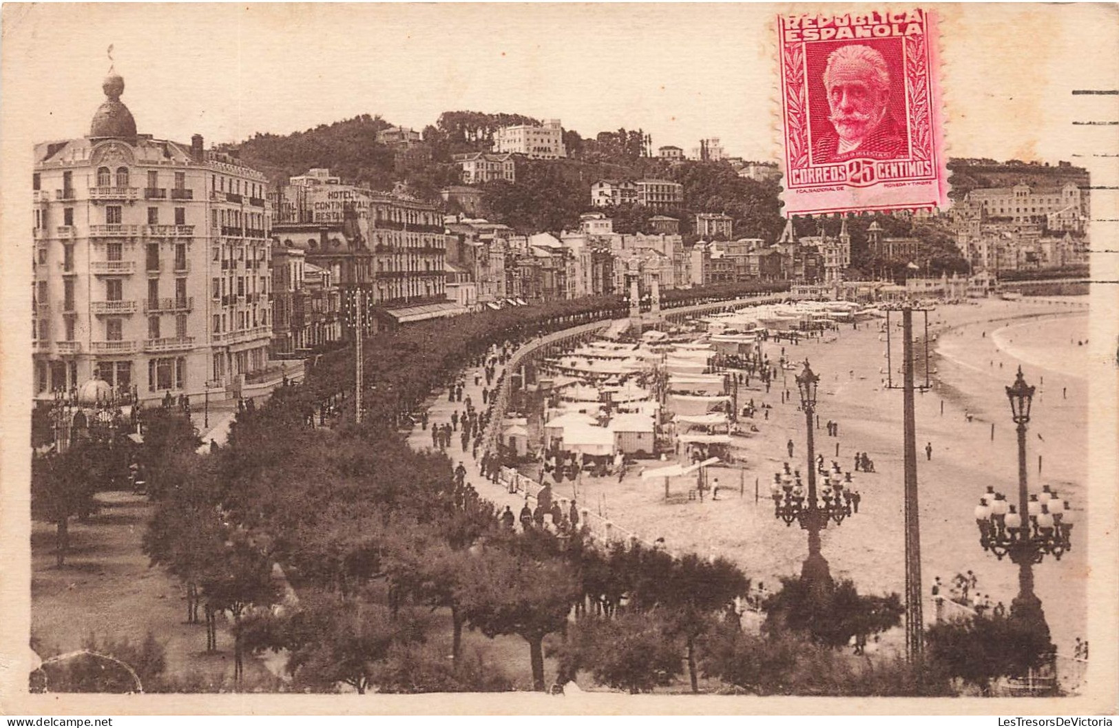 ESPAGNE - San Sebastian - Paseo Y Playa De La Concha - Carte Postale - Guipúzcoa (San Sebastián)