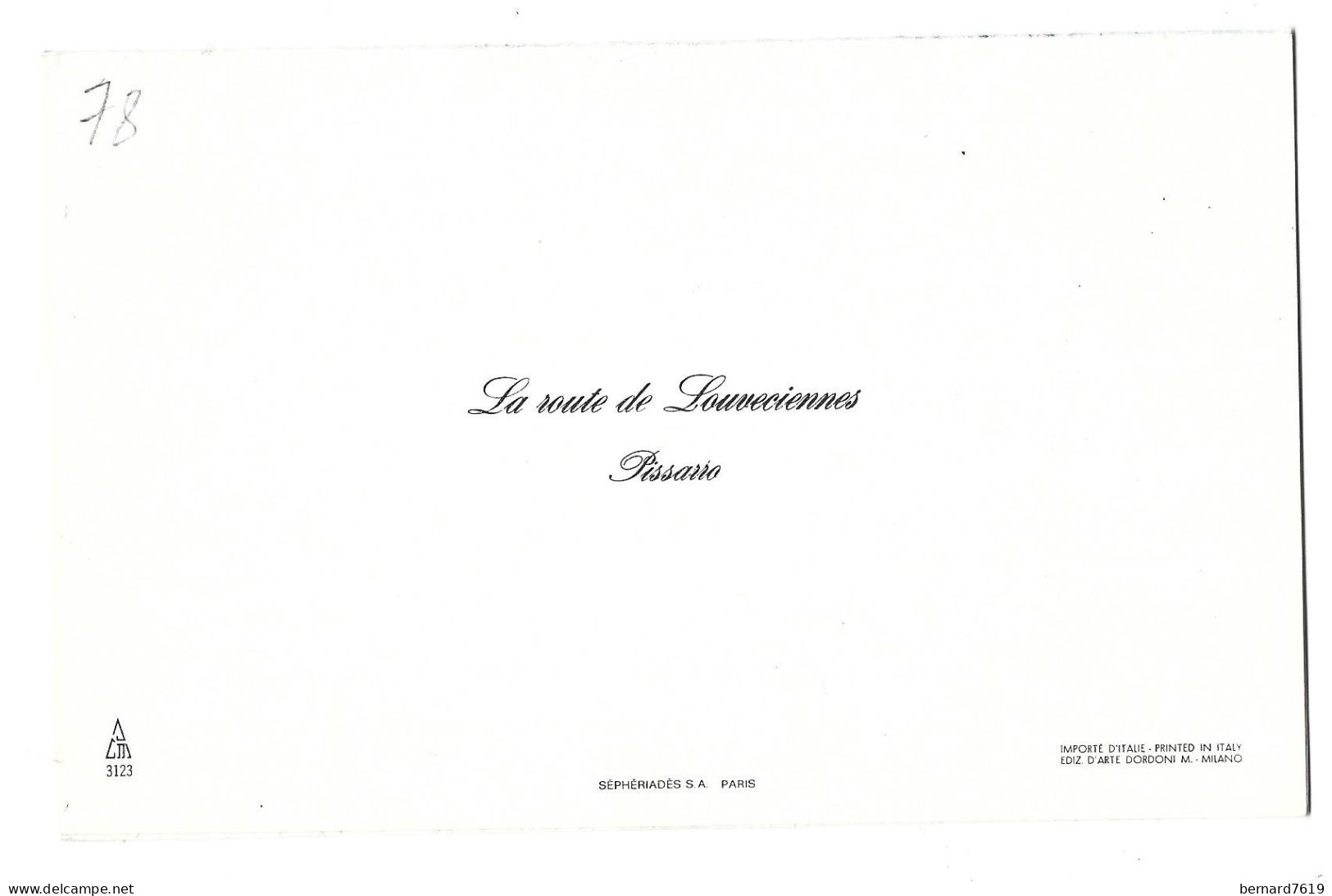 45 Louveciennes  - Carte Lettre En Deux Volets - La Route De Louveciennes - Pissaro - Louveciennes