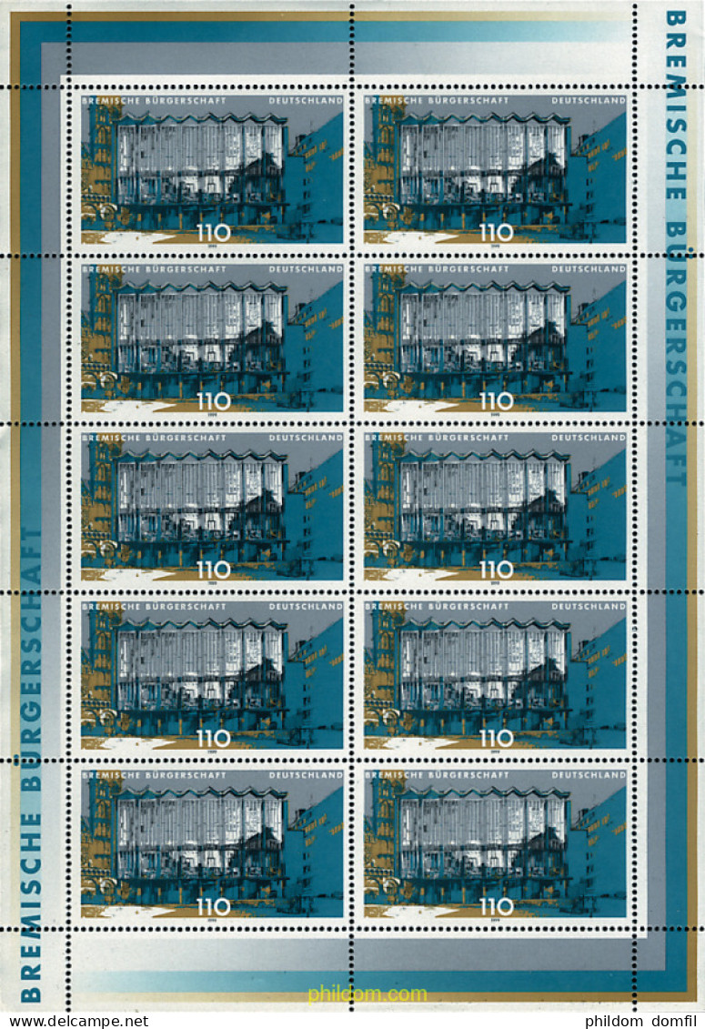 9912 MNH ALEMANIA FEDERAL 1999 EDIFICIOS DE PARLAMENTOS - Unused Stamps