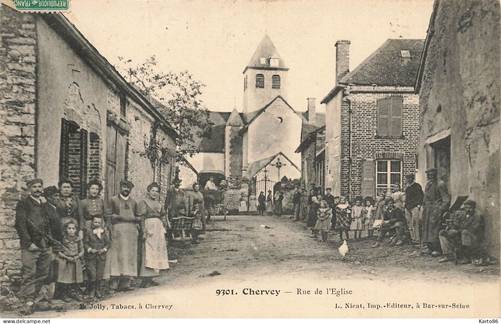 Chervey * Rue De L'église * Enfants Villageois - Sonstige & Ohne Zuordnung