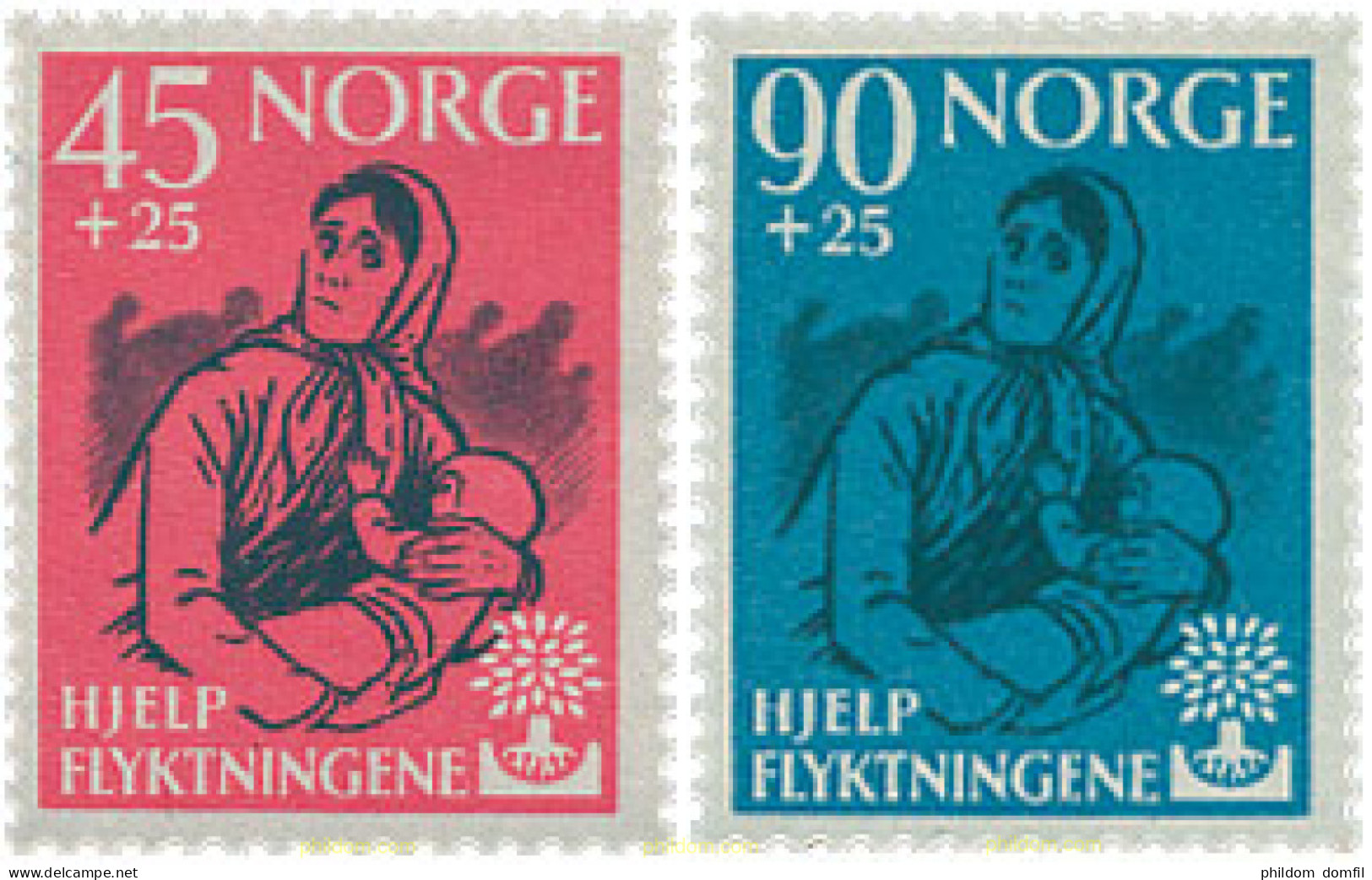 672773 HINGED NORUEGA 1960 AÑO MUNDIAL DEL REFUGIADO - Used Stamps
