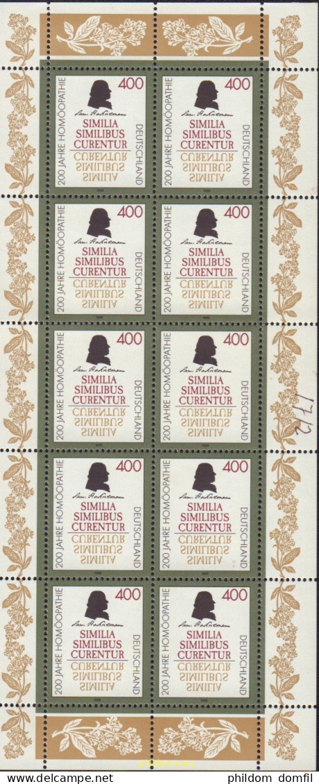 146557 MNH ALEMANIA FEDERAL 1996 200 ANIVERSARIO DE LA HOMEOPATIA - Unused Stamps