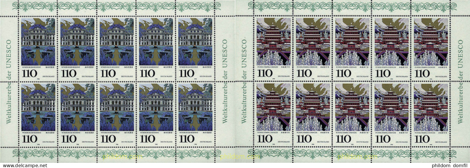 11614 MNH ALEMANIA FEDERAL 1998 PATRIMONIO DE LA HUMANIDAD, UNESCO - Unused Stamps