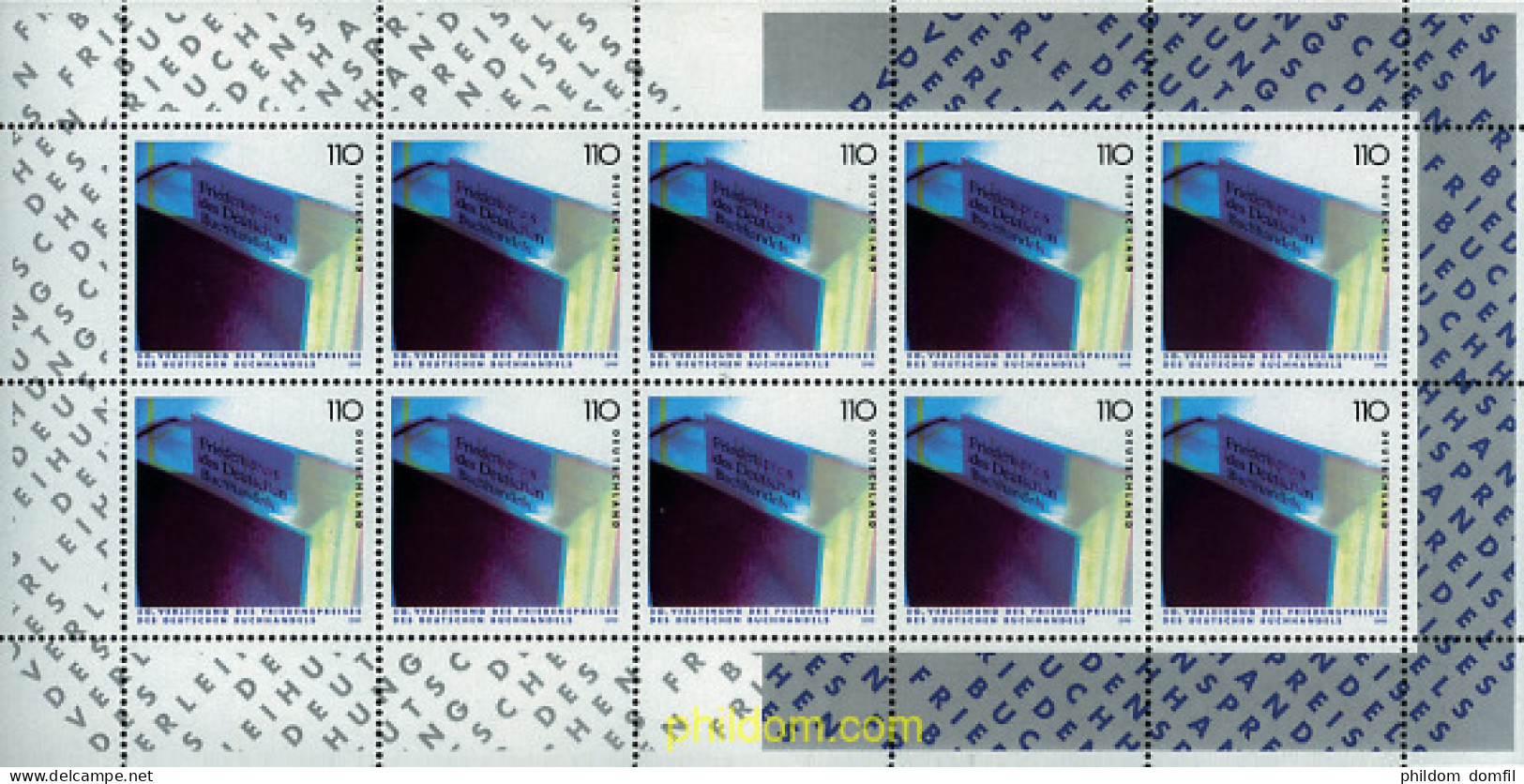 146748 MNH ALEMANIA FEDERAL 1999 50 ENTRTEGA DEL PREMIO DE LOS LIBREROS ALEMANES - Unused Stamps