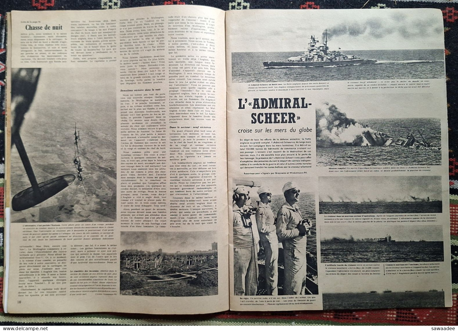 REVUE - FRANCE - 2me NUMERO OCTOBRE 1941 - PROPAGANDE ALLEMANDE - CAMPAGNE URSS - MARINE - AVIATION - PRAGUE - Francés