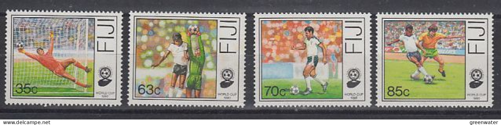 Fidji  World Championship Football Italy 1990 4v   ** Mnh   (59829) - 1990 – Italie
