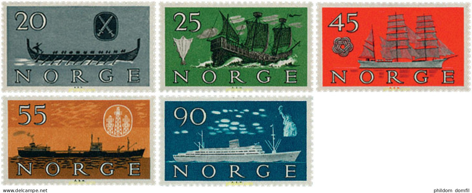 672774 HINGED NORUEGA 1960 BARCOS - Used Stamps