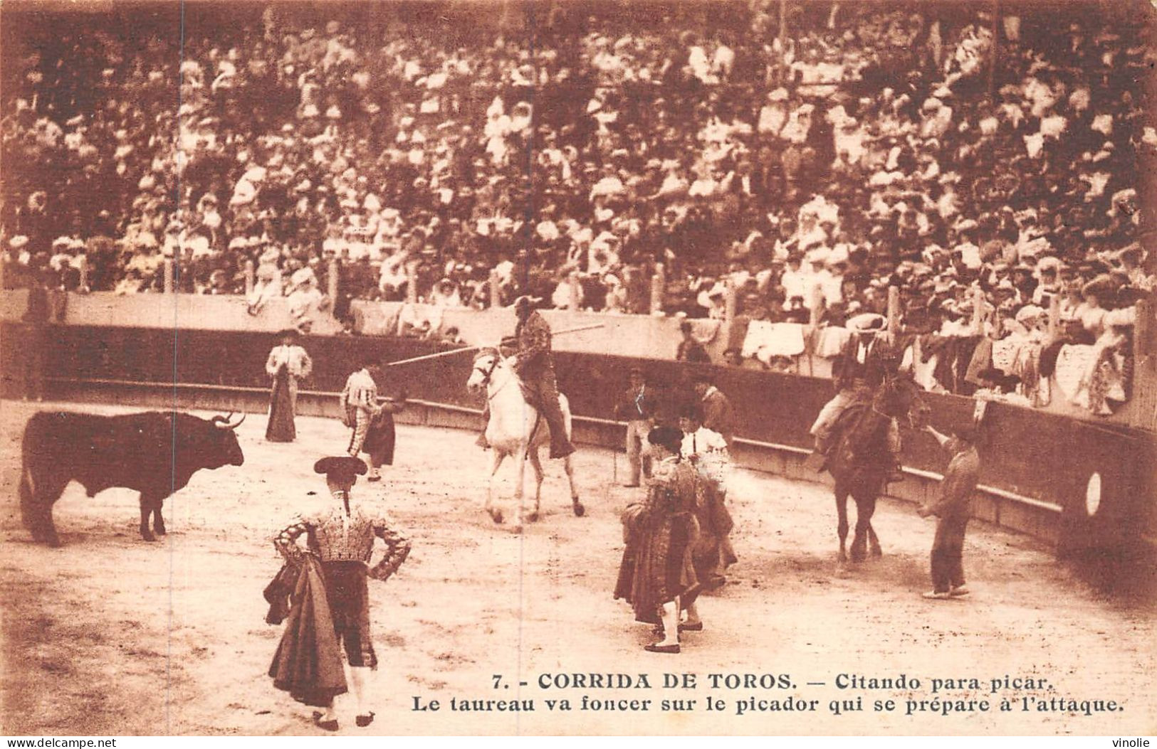 P-24-Mi-Is-2036 : CORRIDA DE TOROS. CITANDO PARA PICAR - Corrida