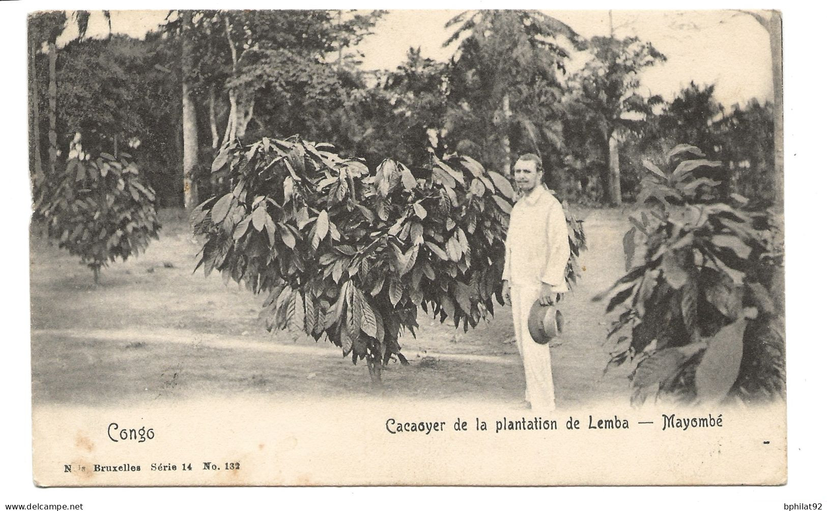 !!! CONGO, CPA DE 1910, DÉPART DE LÉOPOLDVILLE POUR BRUXELLES (BELGIQUE) - Lettres & Documents