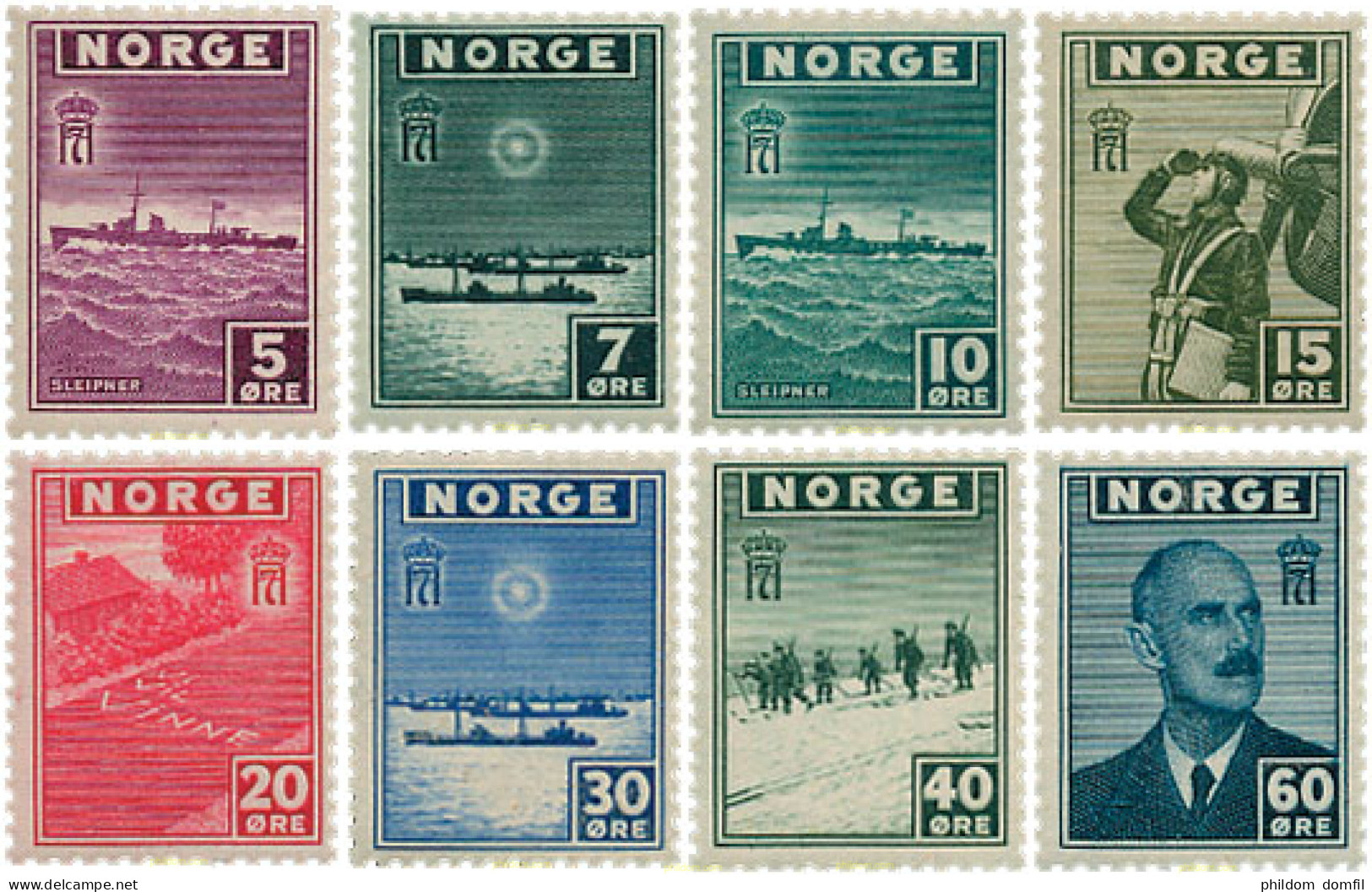 672743 HINGED NORUEGA 1943 MOTIVOS VARIOS - Cartas & Documentos