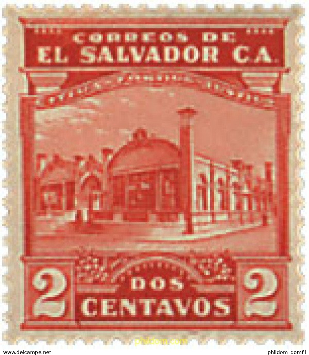 722367 HINGED EL SALVADOR 1927 GIMNASIO NACIONAL - Salvador