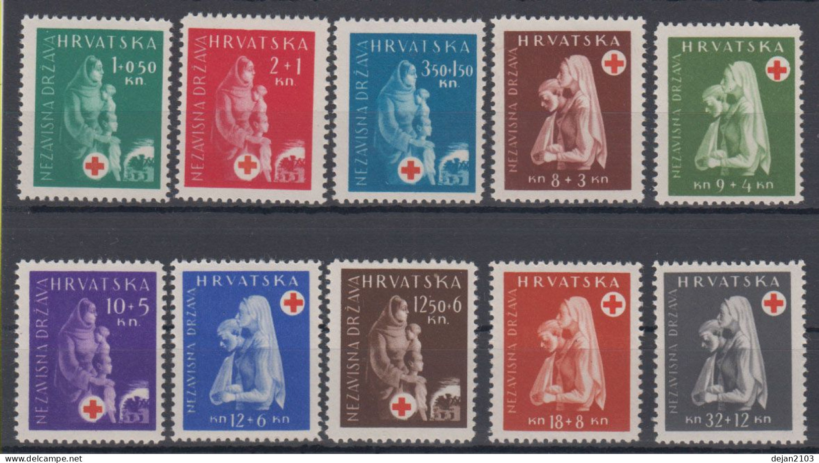 Croatia NDH Red Cross 1943 MNH ** - Kroatien