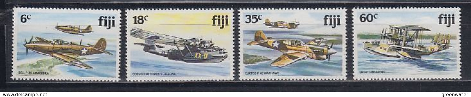 Fidji  1981 Airplanes WWII 4v ** Mnh  (59830) - Fiji (1970-...)