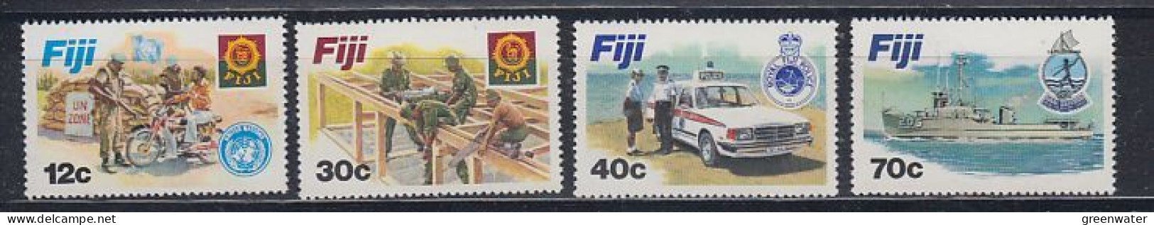 Fidji  1982 Policy & Army 4v ** Mnh  (59830A) - Fidji (1970-...)