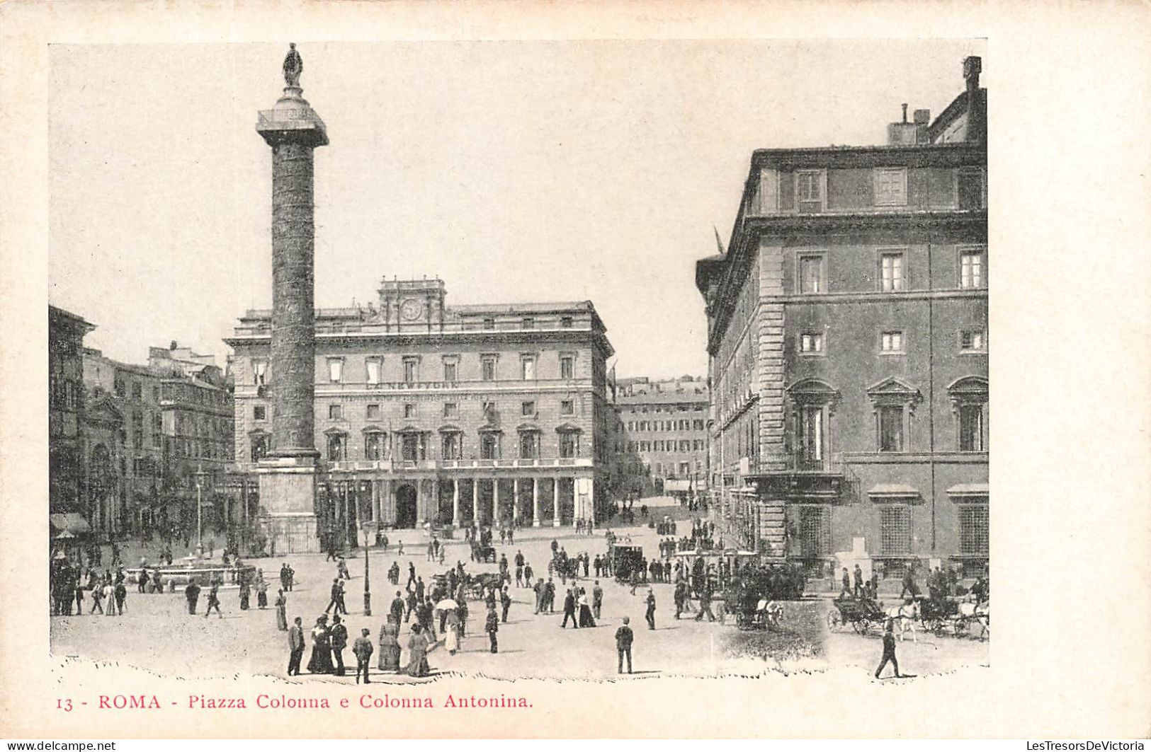 ITALIE - Roma - Piazza Colonna E Colonna Antonina - Carte Postale Ancienne - Other Monuments & Buildings