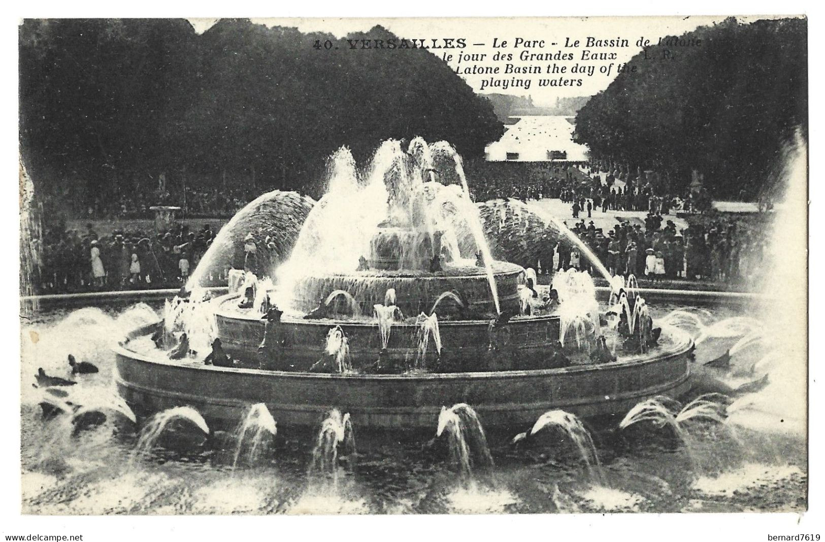 78  Versailles - Le Parc,e Bassin De L'atone  Le Jour Des Grandes Eaux - Versailles (Château)