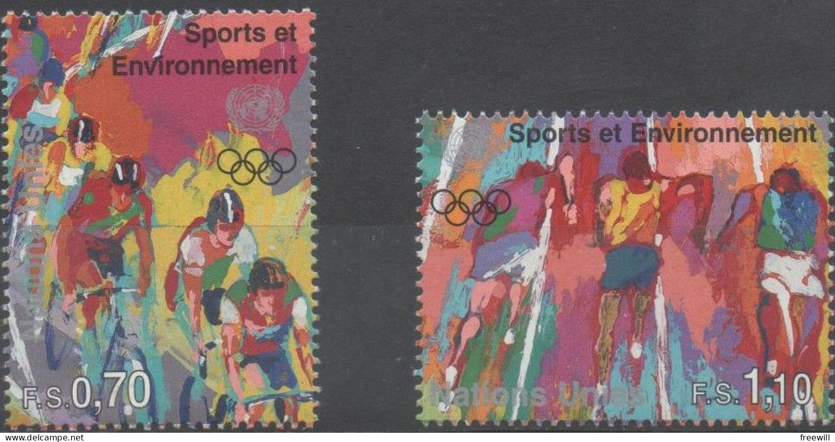 Nations Unies United Nations  Sport Et Environnement XXX 1996 - Unused Stamps