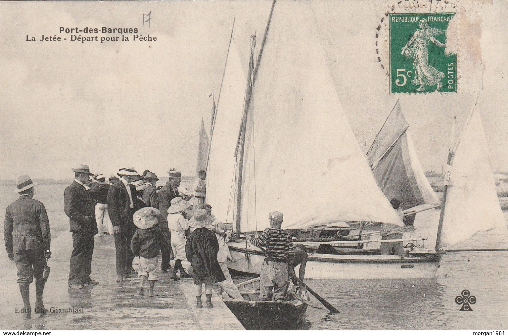 PORT Des BARQUES.             LA JETEE.  DEPART POUR LA PECHE - Other & Unclassified