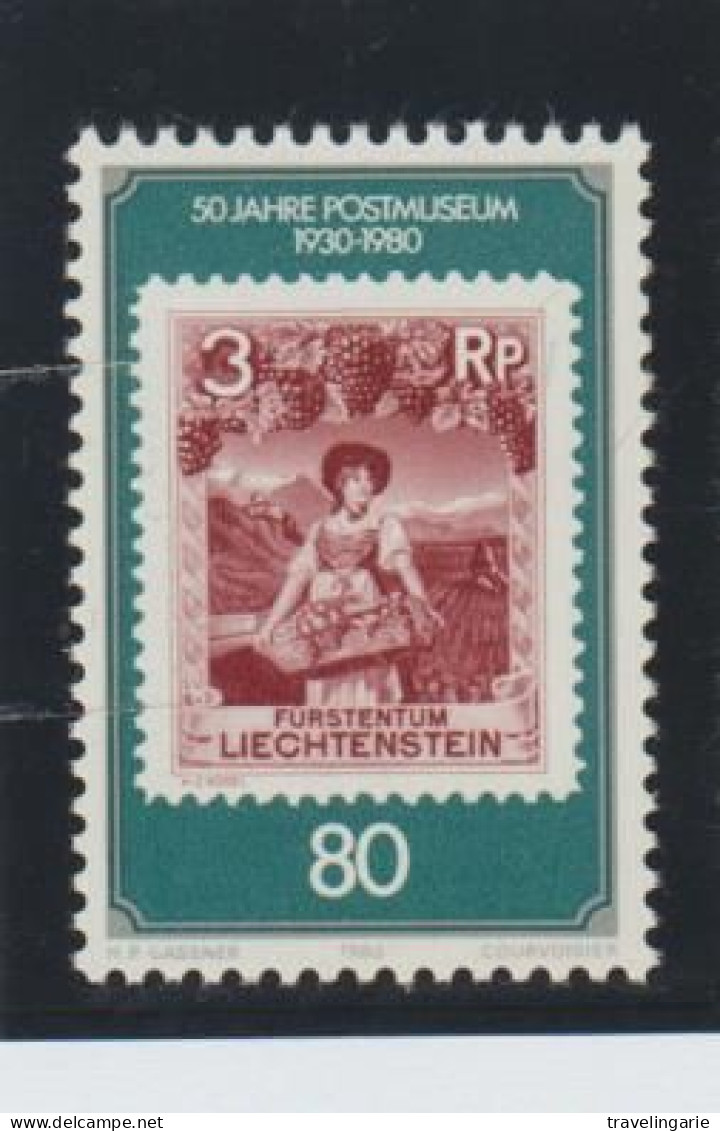 Liechtenstein 1980 50st Anniversary Of The Postal Museum ** MNH - Neufs