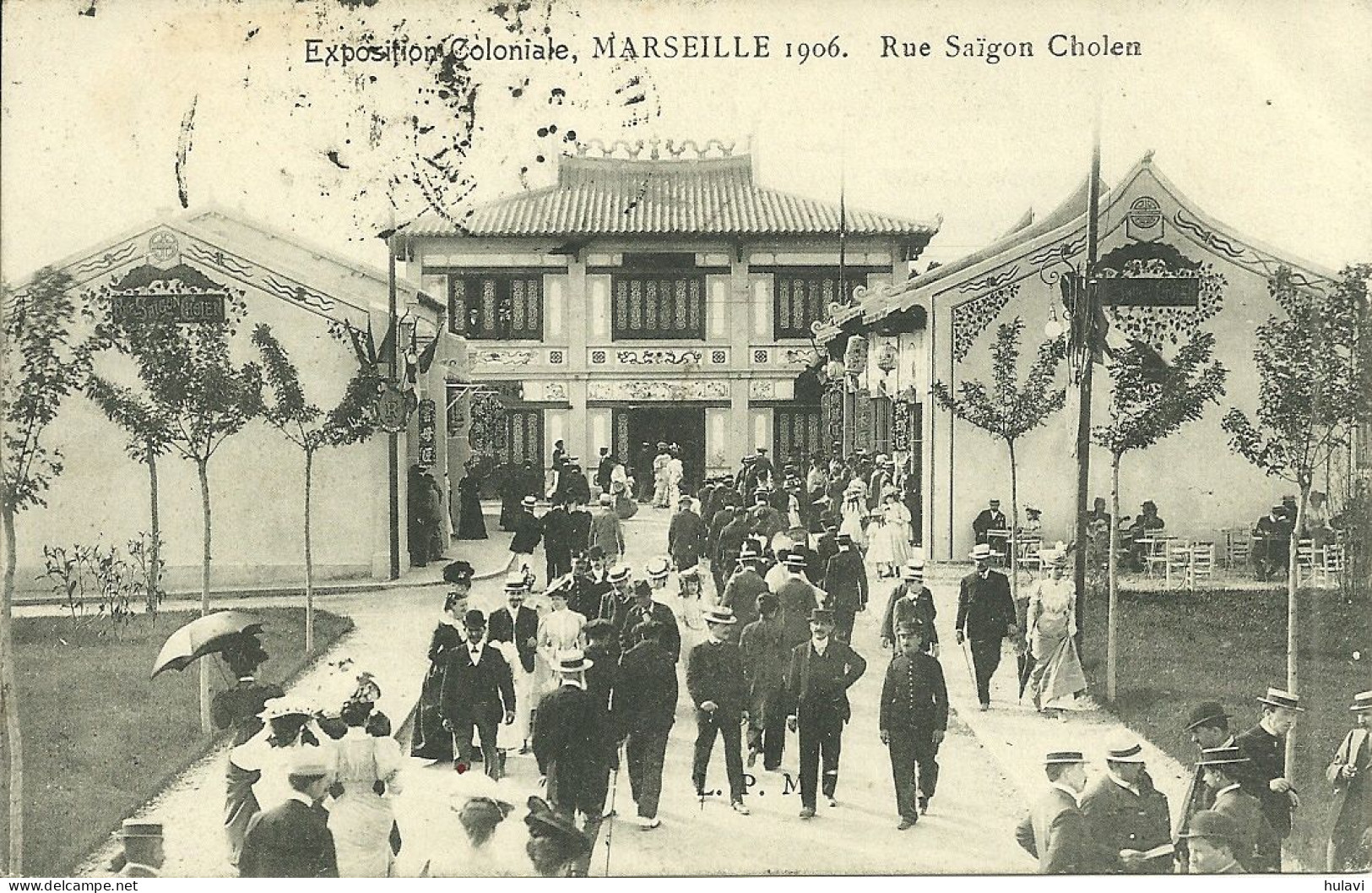 13  MARSEILLE - EXPO COLONIAL 1906 - RUE SAIGON CHOLEN (ref A625) - Kolonialausstellungen 1906 - 1922