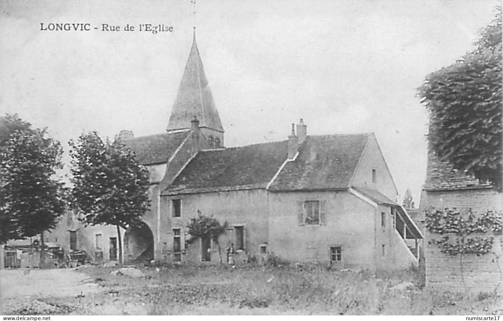 Cpa LONGVIC 21 Rue De L' Eglise - Sonstige & Ohne Zuordnung