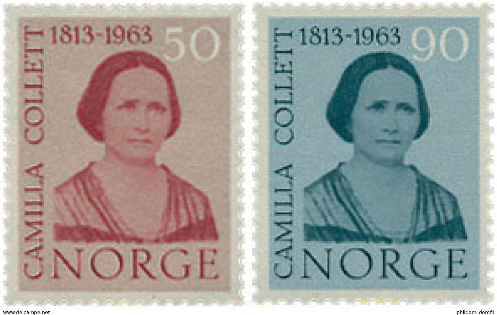 672786 HINGED NORUEGA 1963 6 CENTENARIO DE EL NACIMIENTO DE CAMILLA COLLETT - Used Stamps