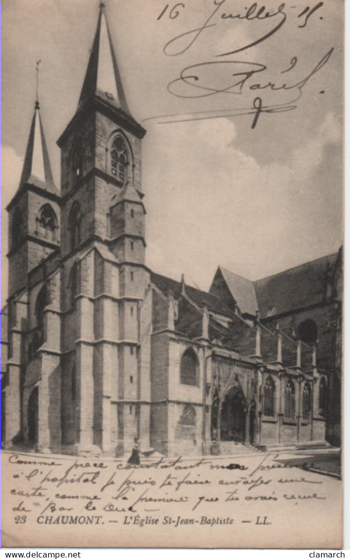 HTE MARNE-Chaumont-L'Eglise Saint Jean Baptiste - LL 23 - Chaumont