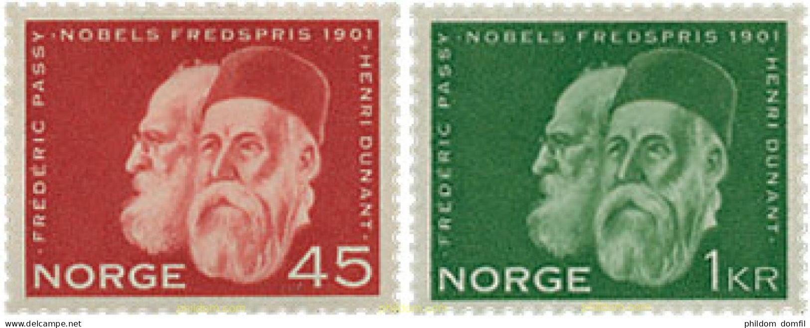 672780 HINGED NORUEGA 1961 60 ANIVERSARIO DEL PREMIO NOBEL A LA PAZ - Used Stamps