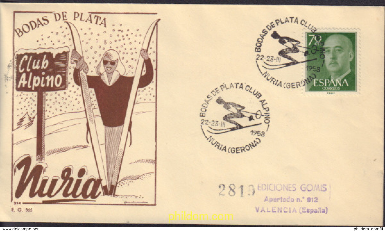 592363 MNH ESPAÑA 1955 GENERAL FRANCO - Neufs