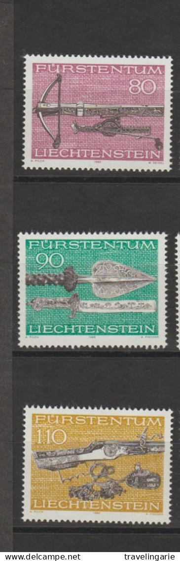 Liechtenstein 1980 Hunting Weapons ** MNH - Militaria