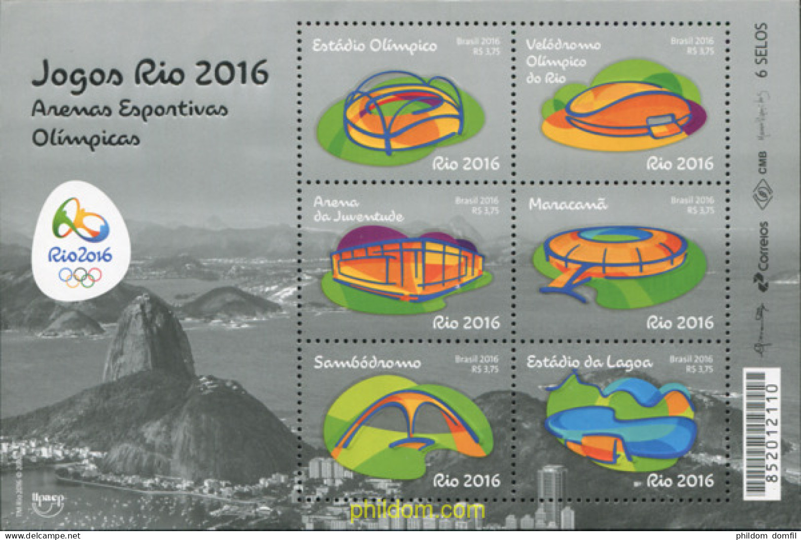 366652 MNH BRASIL 2016 31 JUEGOS DE LA OLIMPIADA DE VERANO RIO 2016 - Unused Stamps
