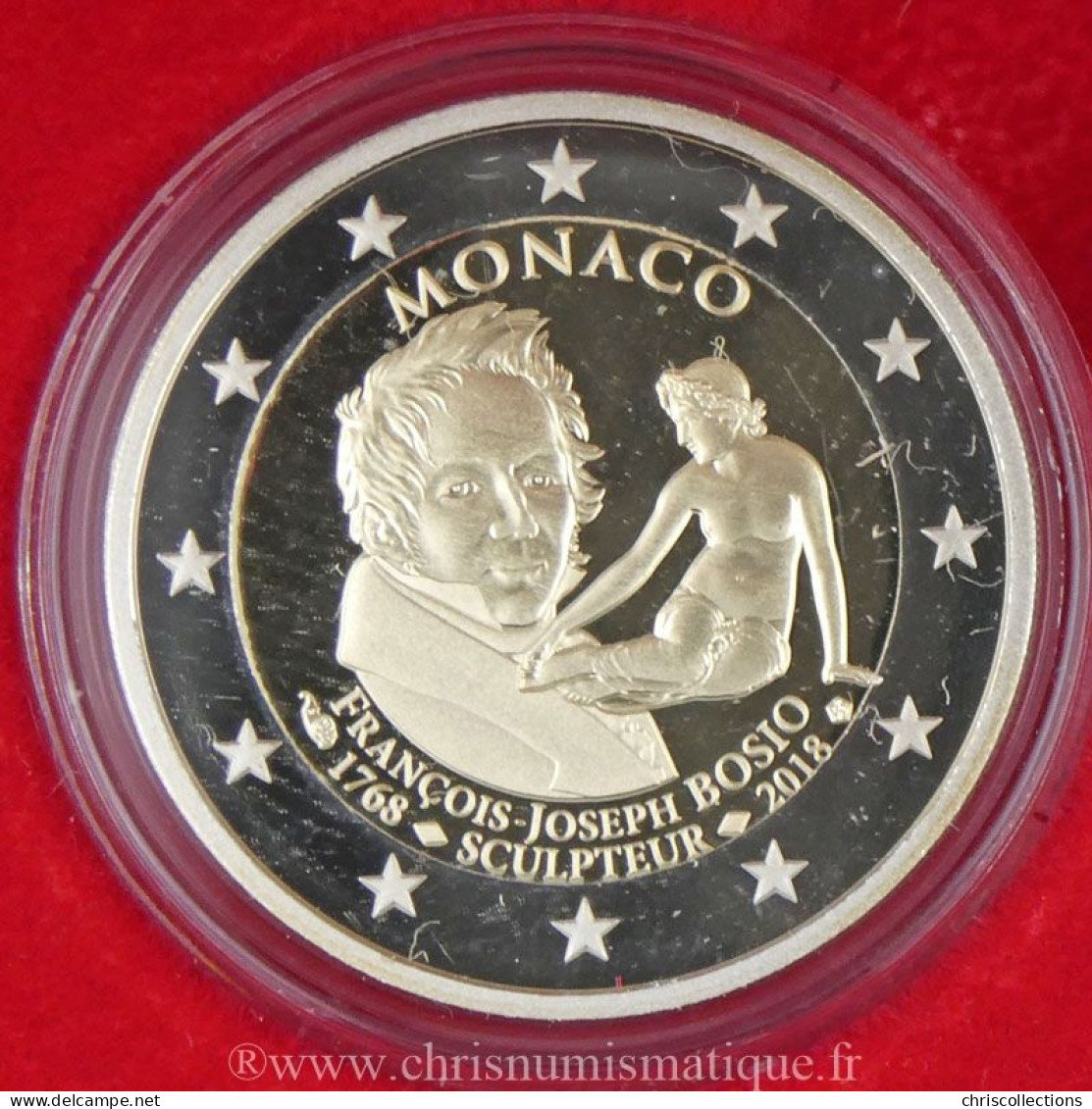 Euro, Monaco, 2 Euro 2018 BE, François-Joseph Bosio - Monaco