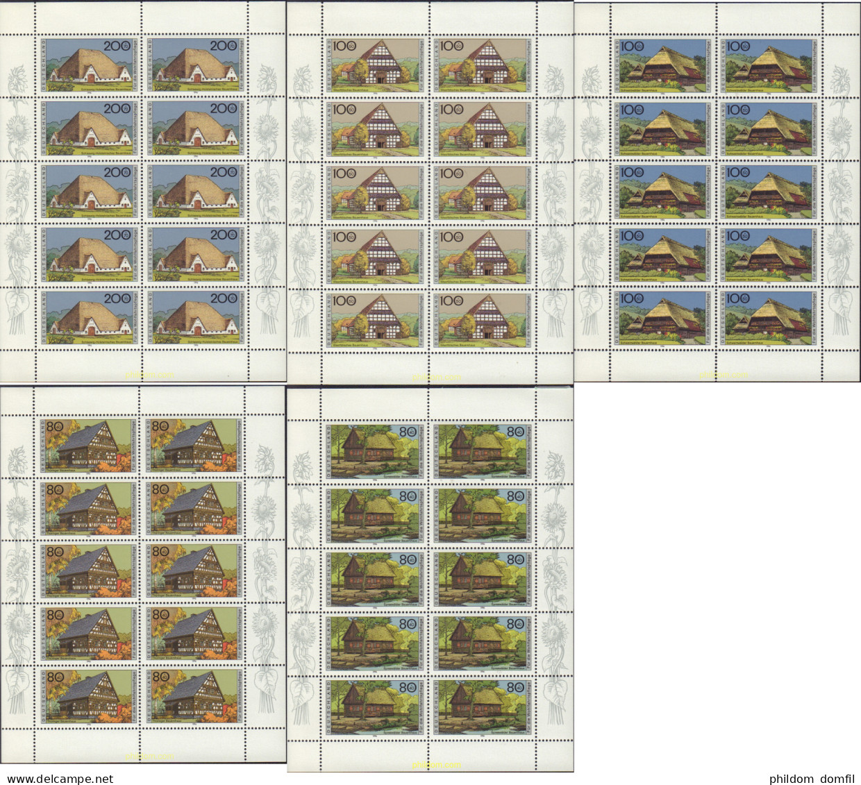 146562 MNH ALEMANIA FEDERAL 1996 CASAS TRADICIONALES - Unused Stamps