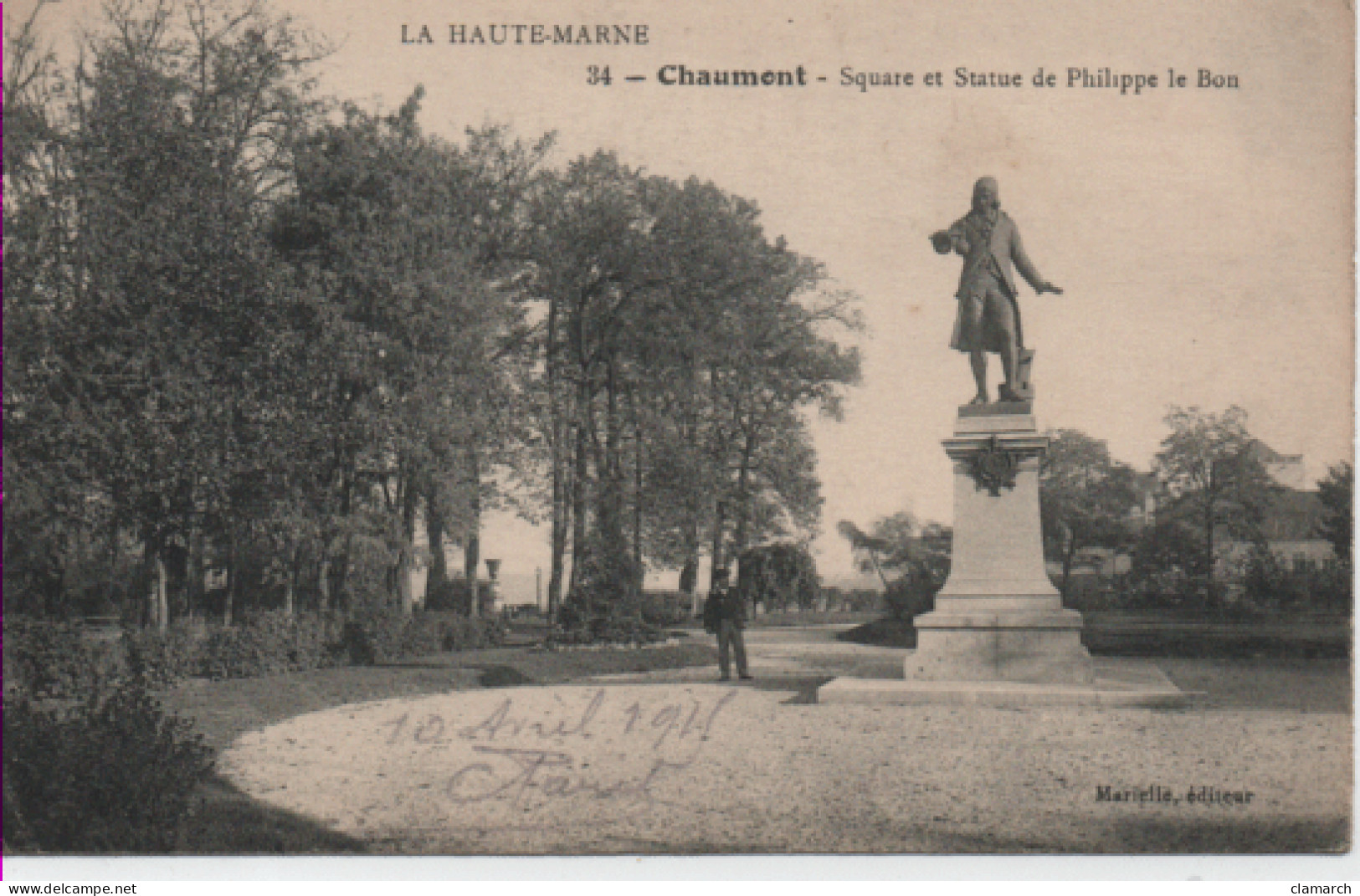 HTE MARNE-Chaumont-Square Et Statue De Philippe Le Bon - Marielle Ed - Chaumont